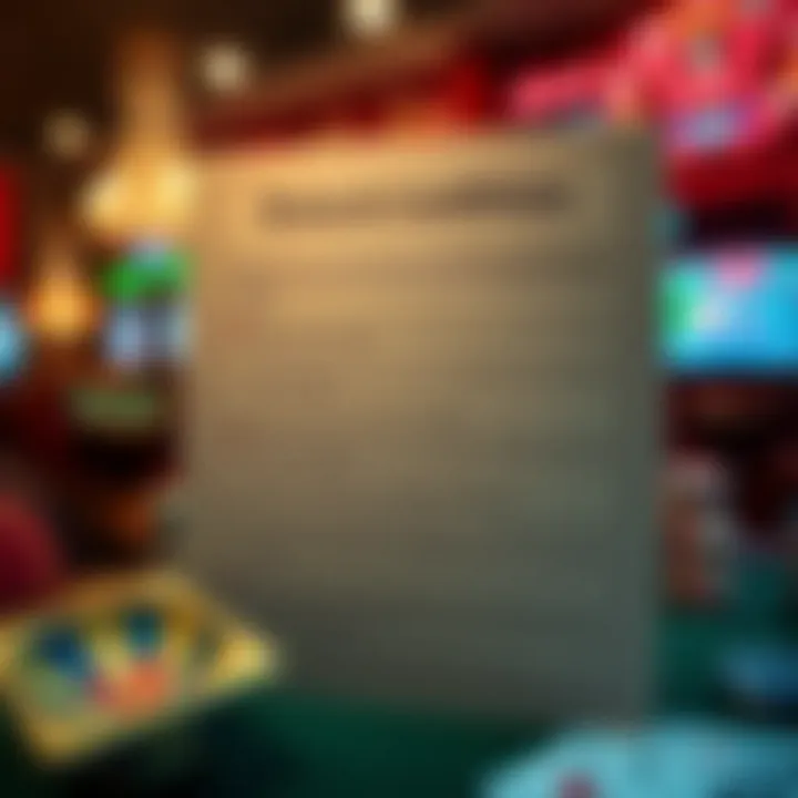 Checklist of Terms and Conditions for Casino Bonus Offers Conceptual graphic showing a checklist of terms and conditions for casino bonuses