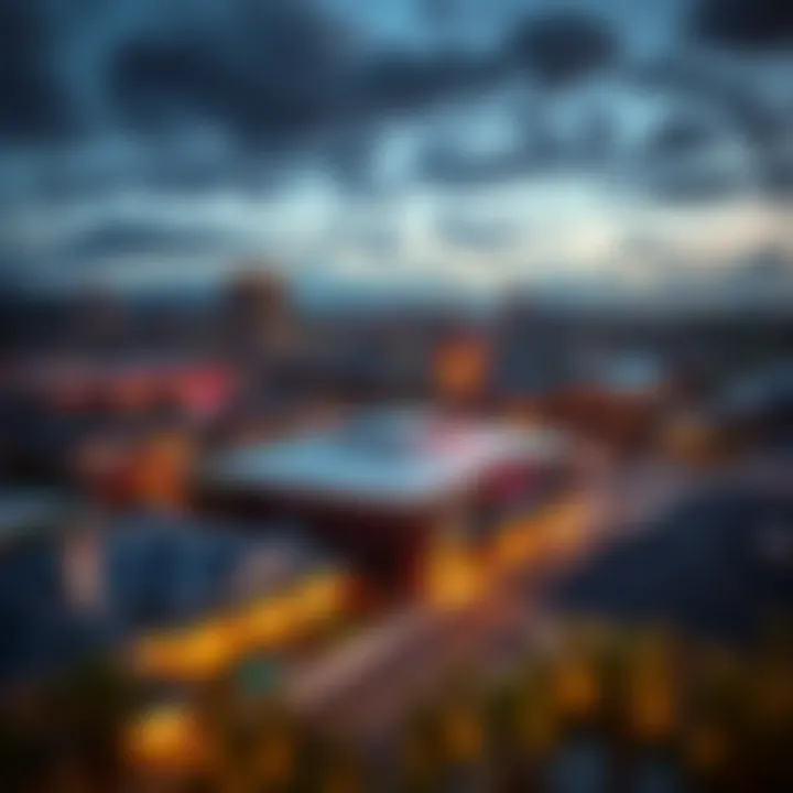 Property Trends Around Casinos in Australian Communities Residential properties and commercial buildings surrounding a casino reflecting real estate trends in the area