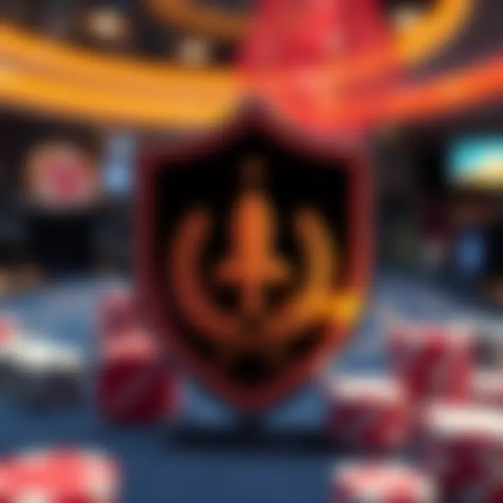 Role of Regulatory Bodies in Ensuring Fair Casino Practices Conceptual graphic of a regulatory shield protecting fair casino gaming