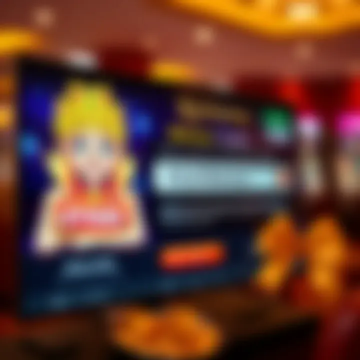 Digital interface showing bonus code entry and successful redemption notification on casino platform