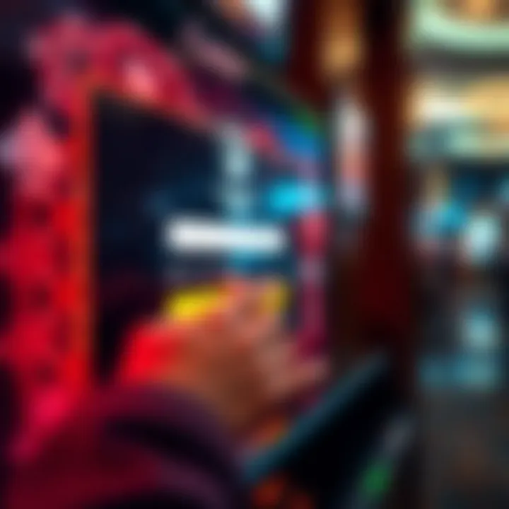 Secure Login Interface for National Casino Greece User entering credentials on a secure online casino login interface