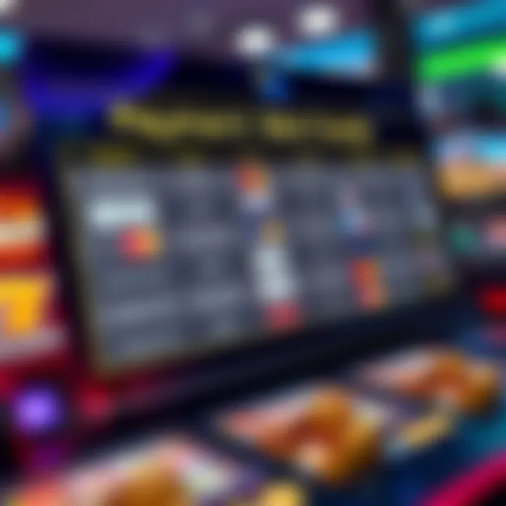 Comparison chart displaying various payment methods available for online pokies highlighting PayID