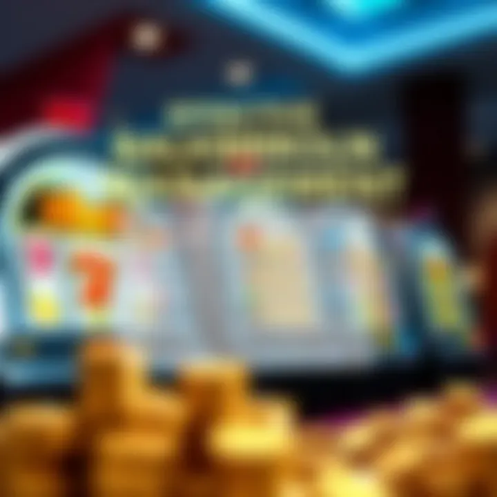 Graphic showing bankroll management tips alongside popular pokies symbols