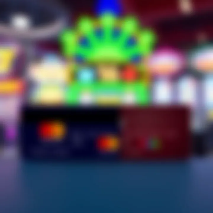 Representative icons of payment methods including credit cards and e-wallets in online casinos