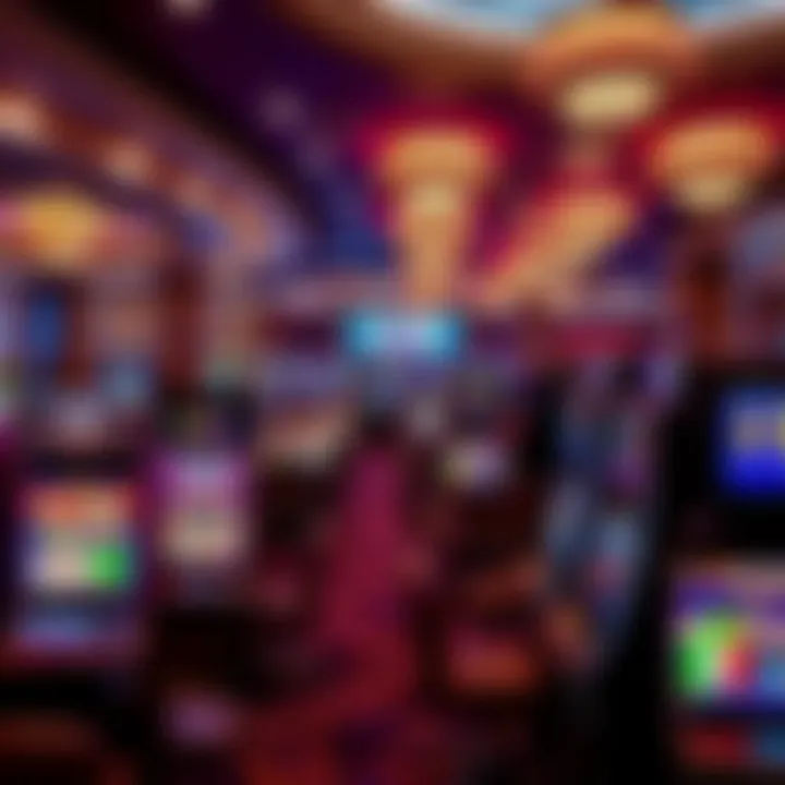 Luxurious gaming floor inside Casino National Harbor MGM featuring slot machines and gaming tables under elegant lighting