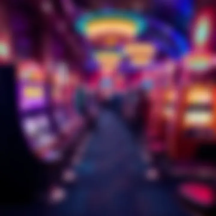 Vibrant Gaming Floor Near National Harbor Vibrant casino gaming floor featuring slot machines and lively atmosphere