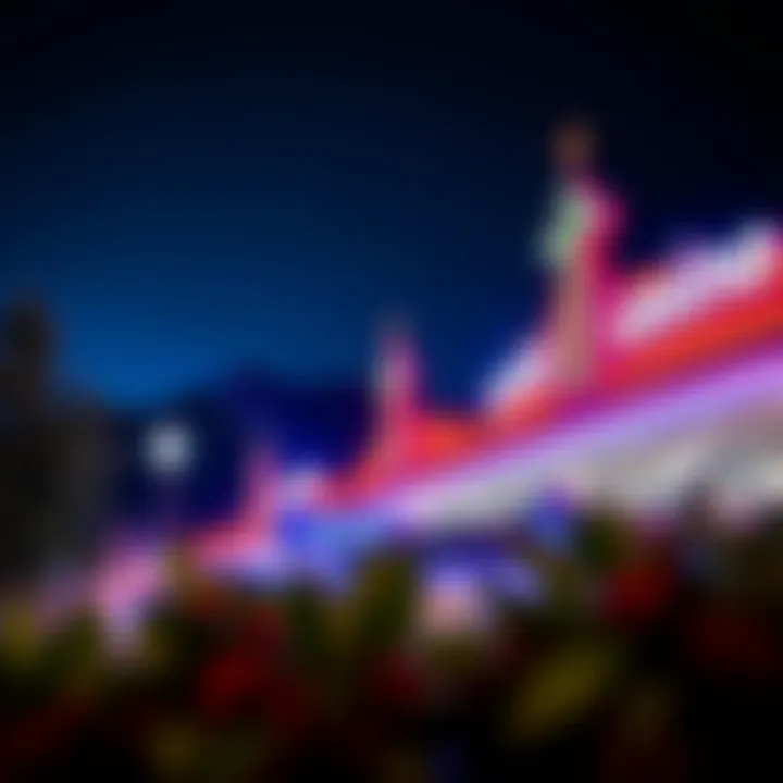 Night view of Crystal Bay Casino illuminated with vibrant lights and lively atmosphere