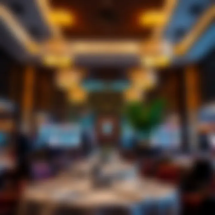 Elegant dining area with stylish decor and inviting atmosphere for guests