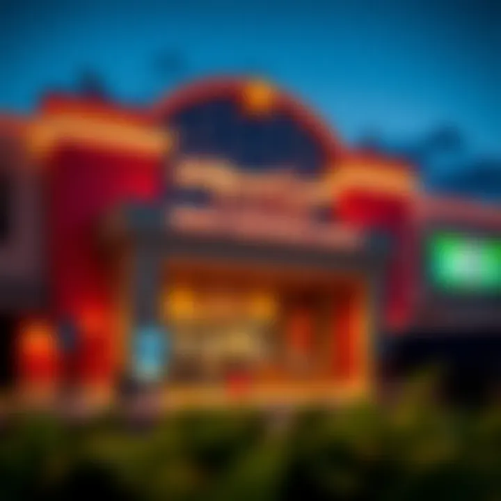 Exterior view of Hollywood Casino at Penn National Race showcasing the entrance and signage during daytime