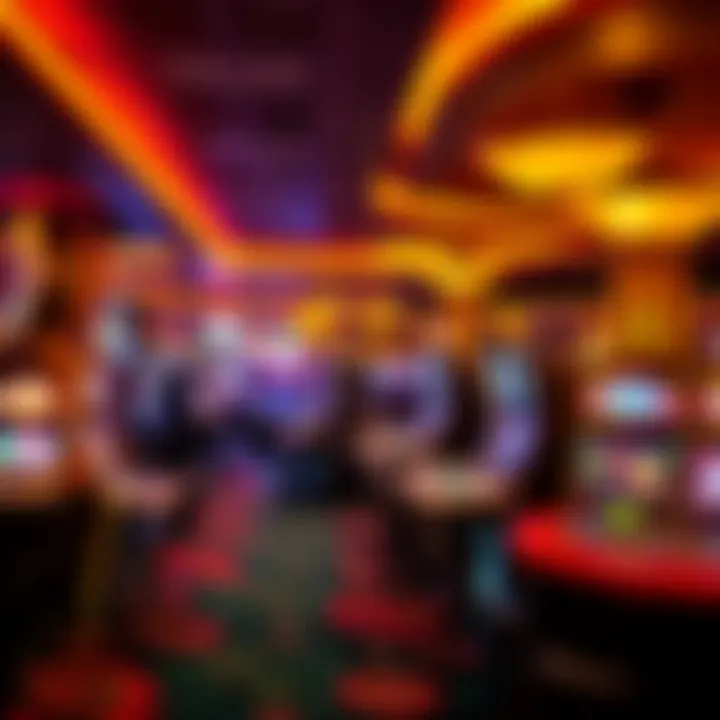 Exciting Gaming Floor at Hollywood Casino Penn National Vibrant casino floor showcasing various gaming tables and slot machines under dynamic lighting