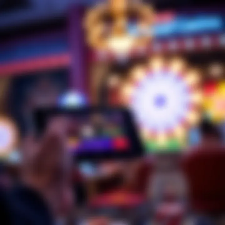 Mobile device displaying National Casino platform for gaming on the go