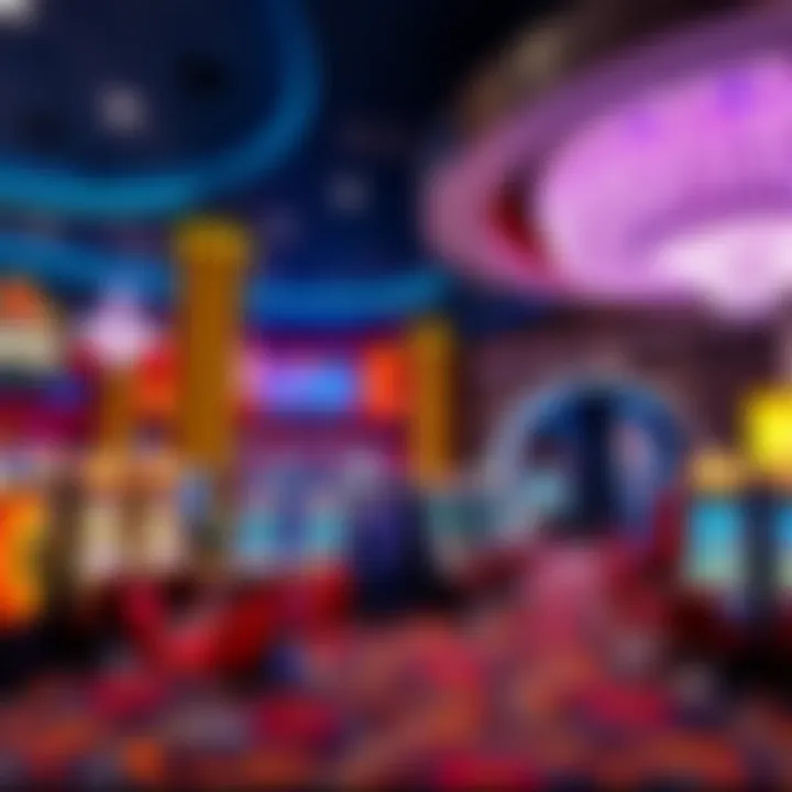 Vibrant Casino Floor and Entertainment Area at MGM National Harbor Luxurious casino floor with slot machines and vibrant entertainment area