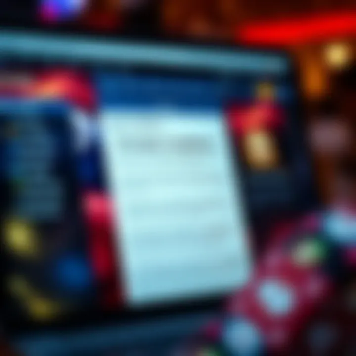 Free Spins Promotion Terms and Conditions at National Casino Online casino dashboard showing terms and conditions for free spins promotion