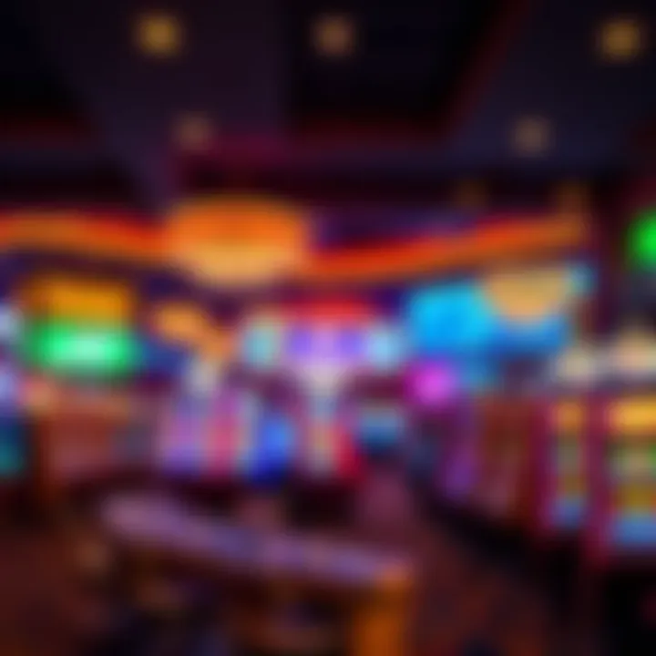 Inside view of MGM Casino National Harbor with vibrant gaming tables and slot machines