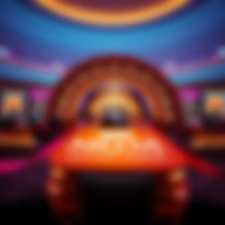 Lively grand opening event featuring elegant decorations and a crowd gathered in front of the casino entrance