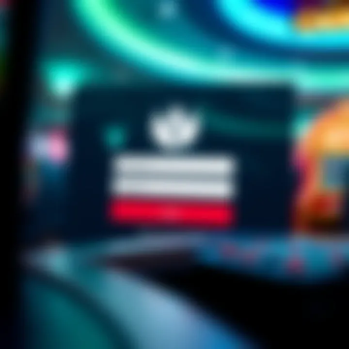 Secure login screen showing username and password fields on National Casino Australia platform
