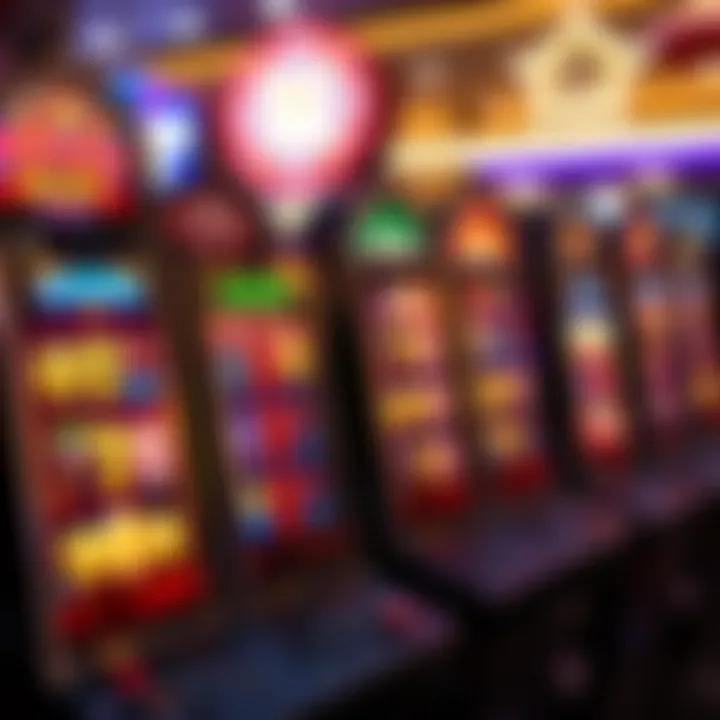 Colorful slot machine reels with vibrant symbols and jackpot indicators