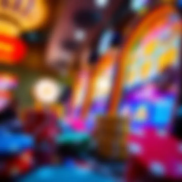 Colorful casino chips and glowing slot machine screen illustrating no deposit bonus opportunities