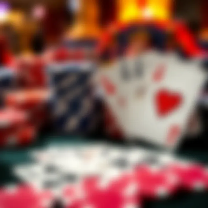 Colorful casino chips and playing cards representing bonus offers