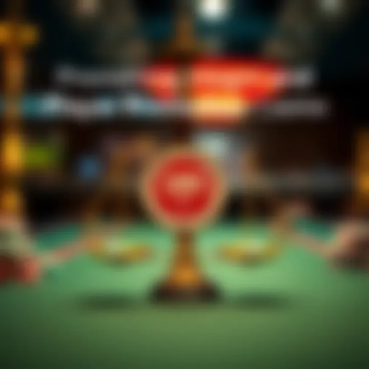 Promoting Integrity and Player Protection in Casinos Graphic depicting a balance scale with casino integrity and player protection symbols