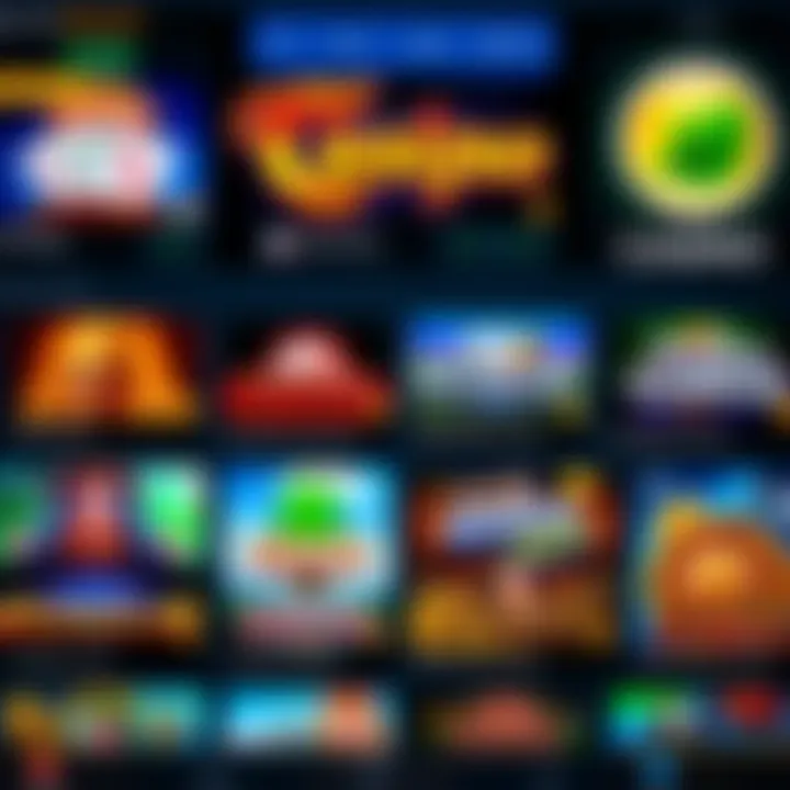 Interface showcasing a wide selection of casino games on National Casino Com platform