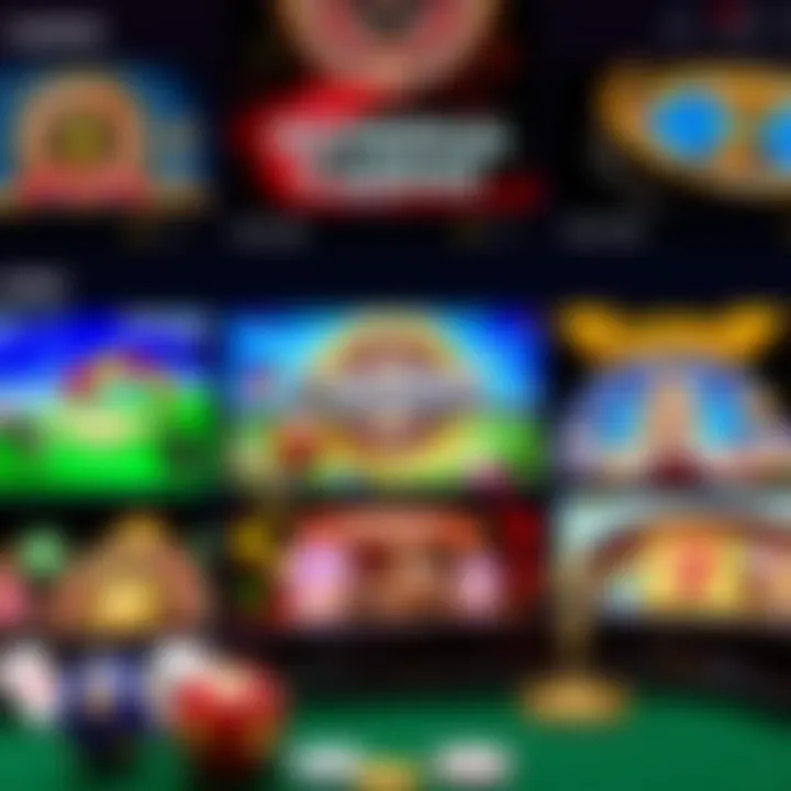 Screenshot showing the diverse selection of casino games available on National Casino España platform