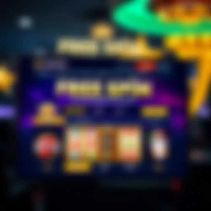 Top Free Spin Bonuses at Australian National Casinos A vibrant online casino interface showcasing free spin bonuses available for Australian players