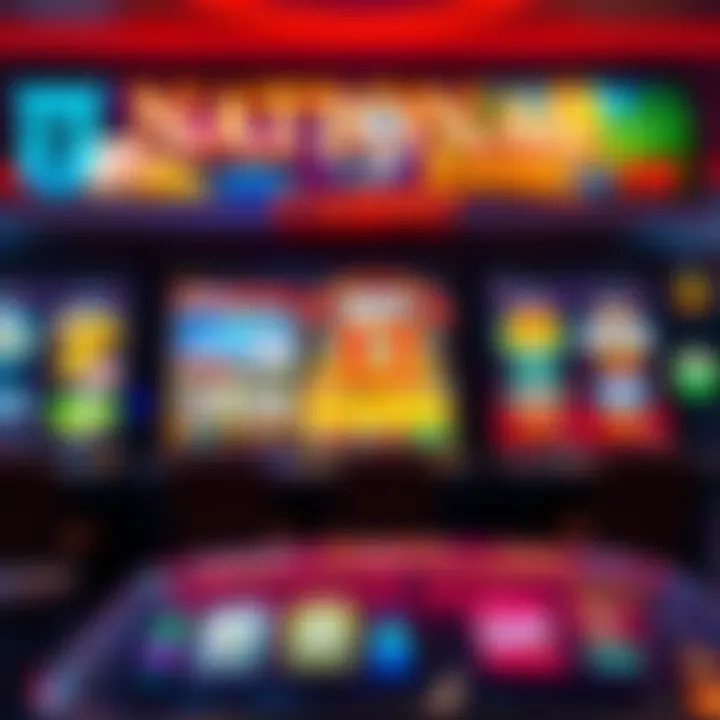 National Casino homepage showcasing a variety of slot and table games with vibrant graphics