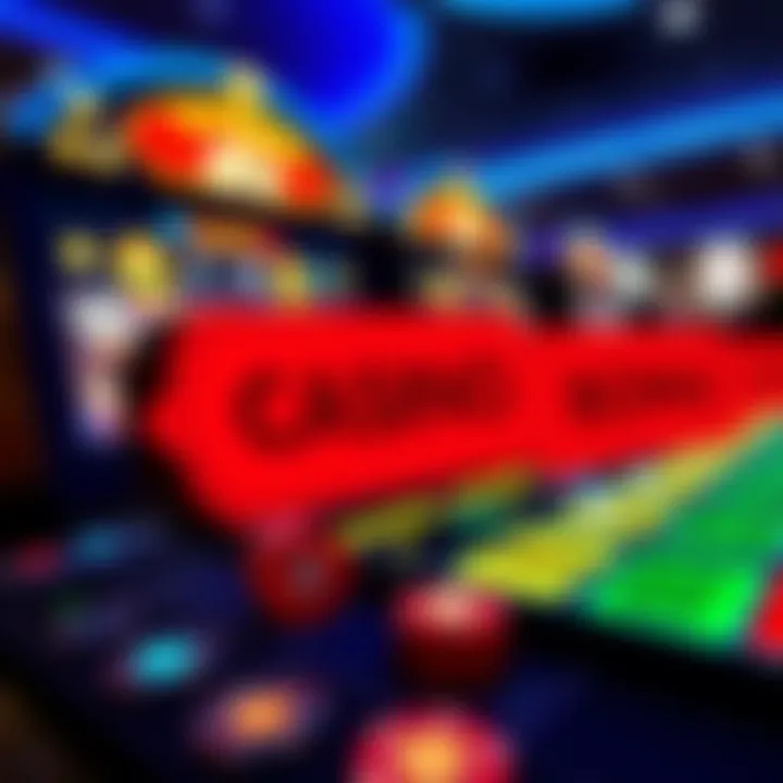 Visual Representation of National Casino Gratis Bonus Codes Digital casino tokens and bonus vouchers glowing over a gaming interface