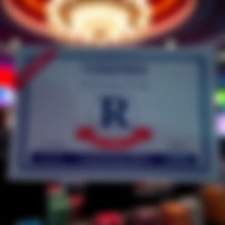 Verified certificate symbolizing secure and licensed online casino platform