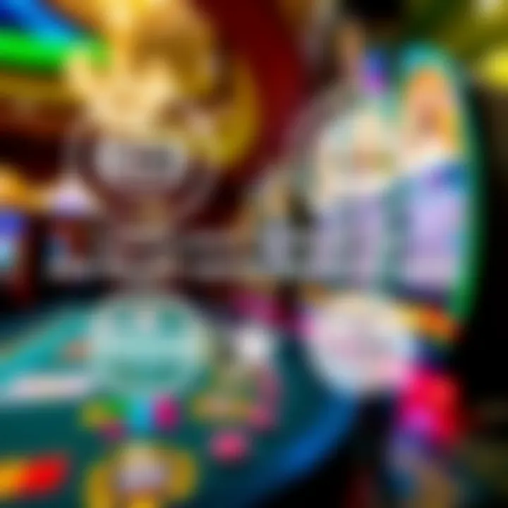 Graphic showing licensing badges and payout icons for online casinos