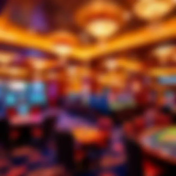 Visual representation of the social and economic impact of casino policies on local communities including economic growth and social debate icons