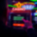 User entering login credentials on a secure casino platform interface