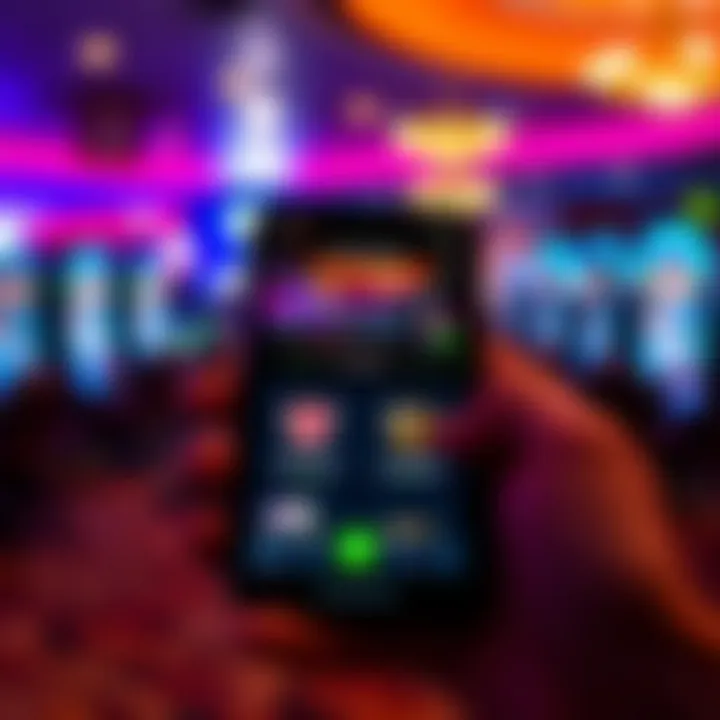 Mobile device screen displaying National Casino interface with payment options and security badges