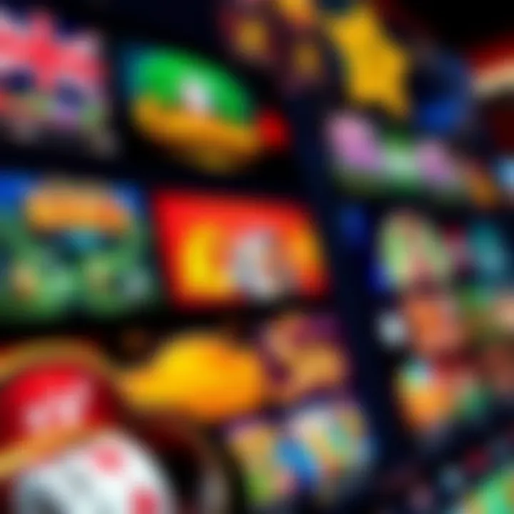 Variety of casino games displayed on a digital interface with Australian currency symbols