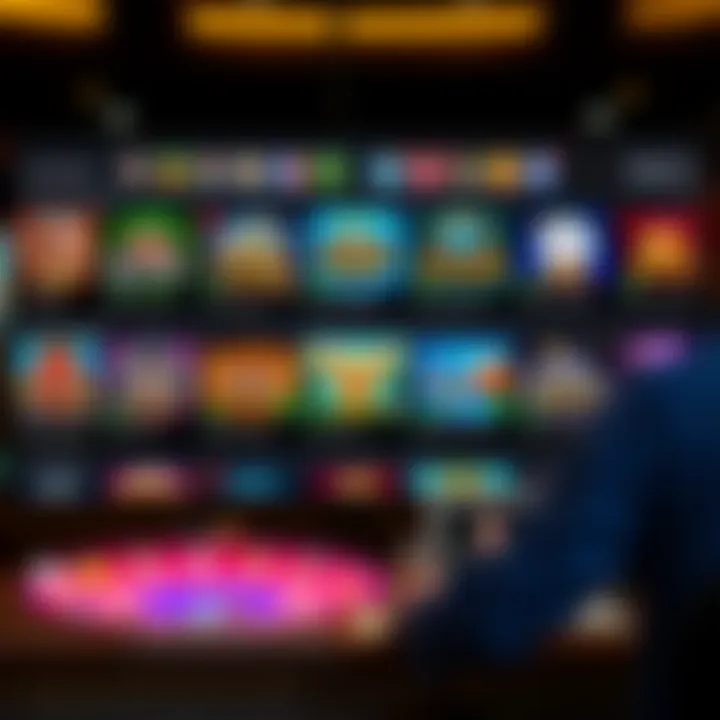 National Casino Polska Game Selection Overview User interface showing a variety of casino games available on National Casino Polska platform