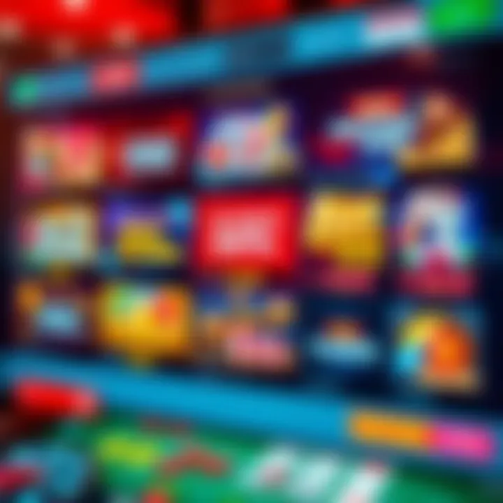 A digital casino screen highlighting various promo code offers and bonuses