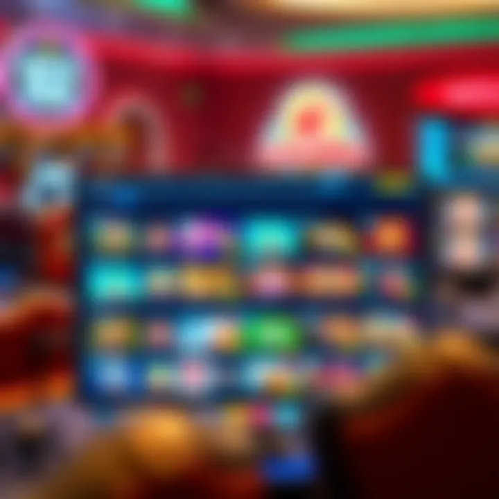 Overview of Australian Online Casino Gaming Platform Australian online casino interface showing various gaming options and user-friendly layout