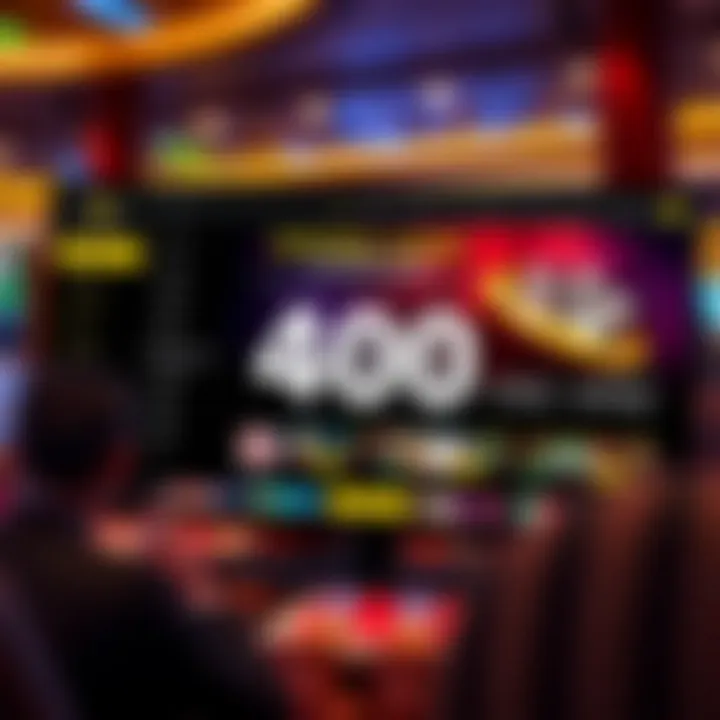 Secure online casino platform interface displaying bonus offer and user dashboard