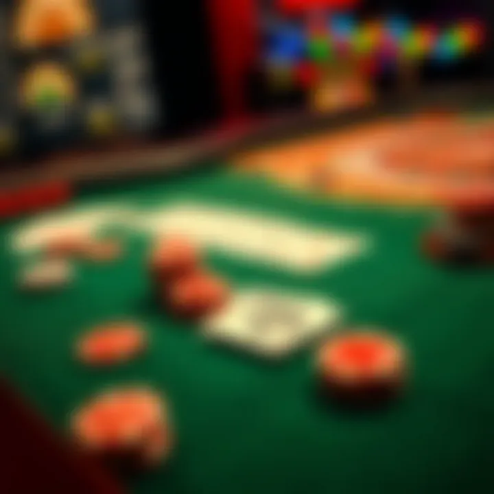 Strategic Game Selection and Bankroll Management in National Casinos A strategic layout of casino chips and cards on a green felt table symbolizing smart game selection and bankroll management