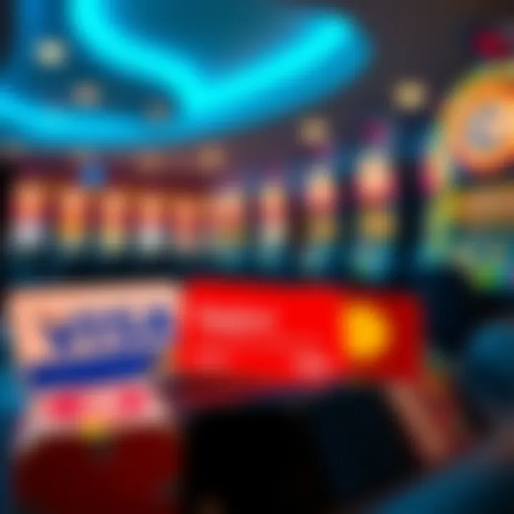 Different payment methods icons representing online casino withdrawals