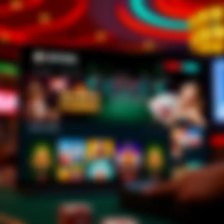 User-friendly NationalCasino website homepage showcasing gaming options for Australian players