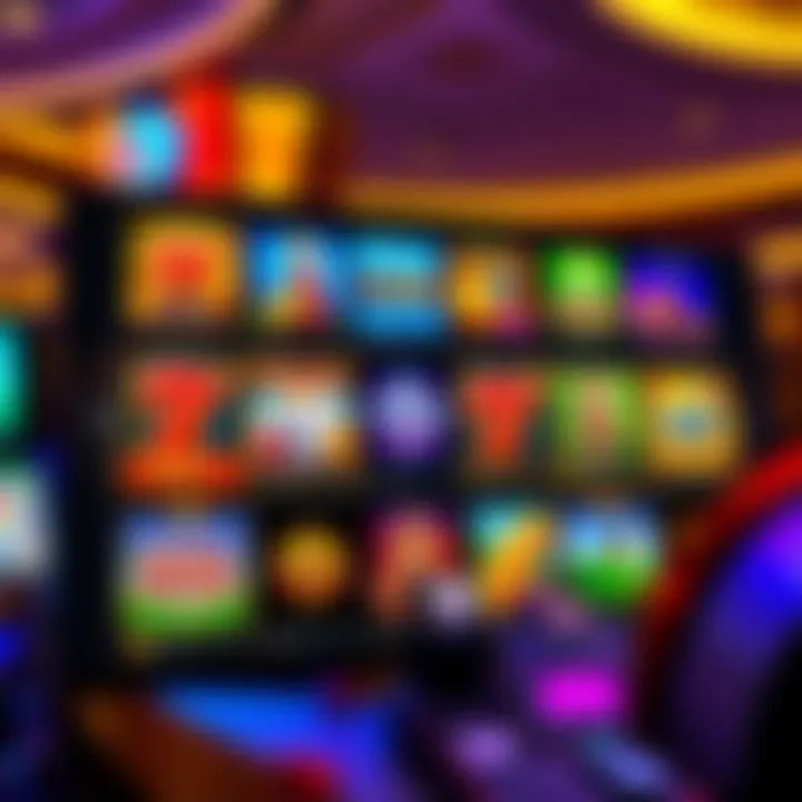 Online casino interface showcasing various slot games and bonus features of Penn National Casino