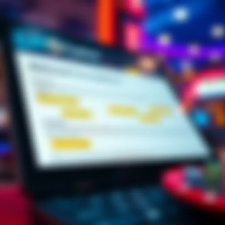 Graphic depicting a secure online casino interface with highlighted terms and conditions