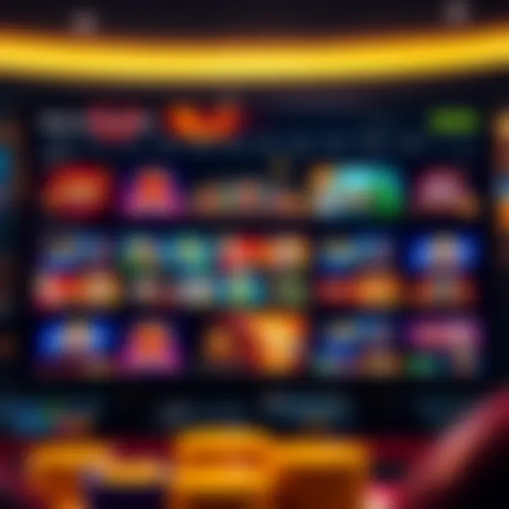 User interface of National Casino AU showcasing a variety of popular online casino games for Australian players