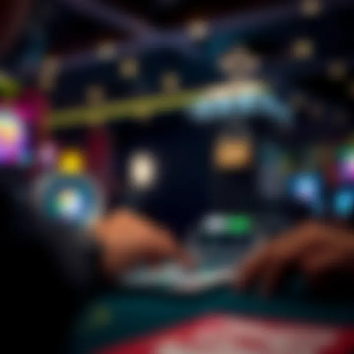 Visual representation of a secure online casino transaction with bonus activation