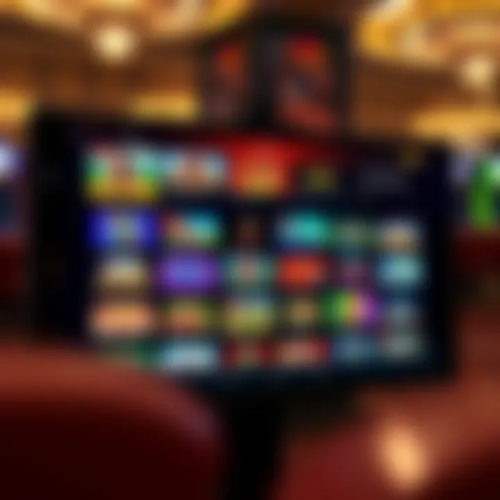 Dashboard showcasing various game options and features at National Casino platform