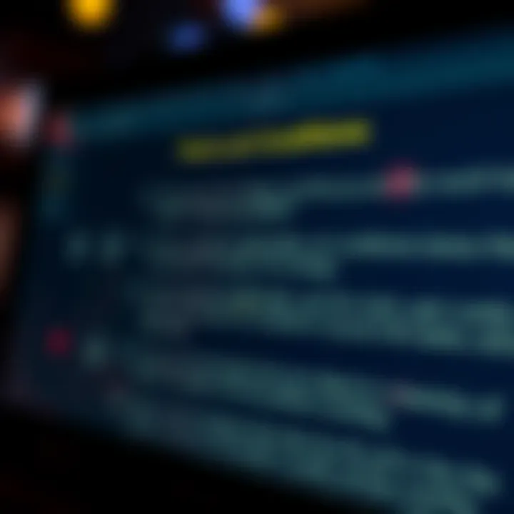 Visual depiction of a checklist on a digital screen highlighting terms and conditions for casino bonus codes