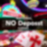 Digital promotional banner showcasing casino no deposit codes and their benefits