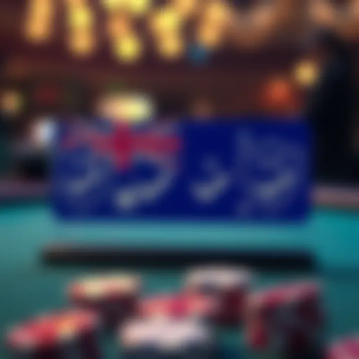 Graphic showing safe and responsible gambling concepts with shields, checkmarks, and Australian flag elements